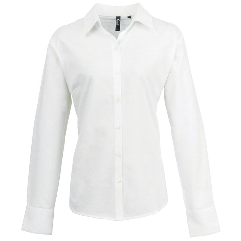 Ladies Long Sleeve Oxford Shirt Thumbnail